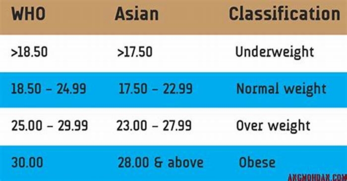 What BMI is overweight in Japan